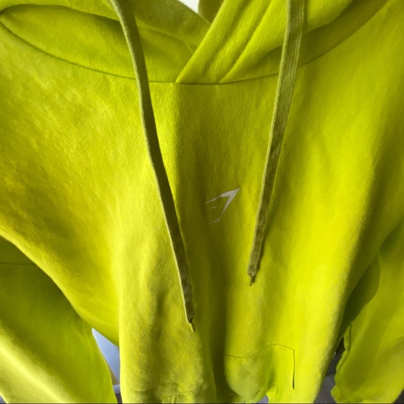 Gymshark Lime Oversized Training Hoodie sz Small - Picture 10 of 12